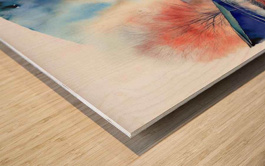 French Market Wood print