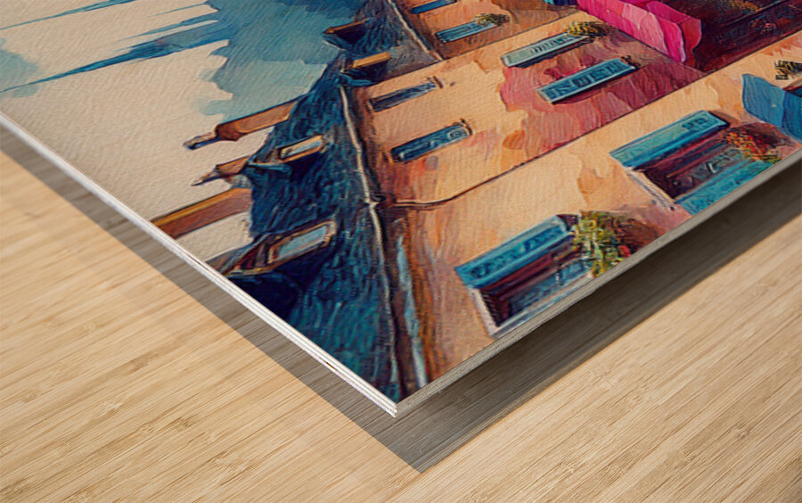 Walking Alone  Wood print