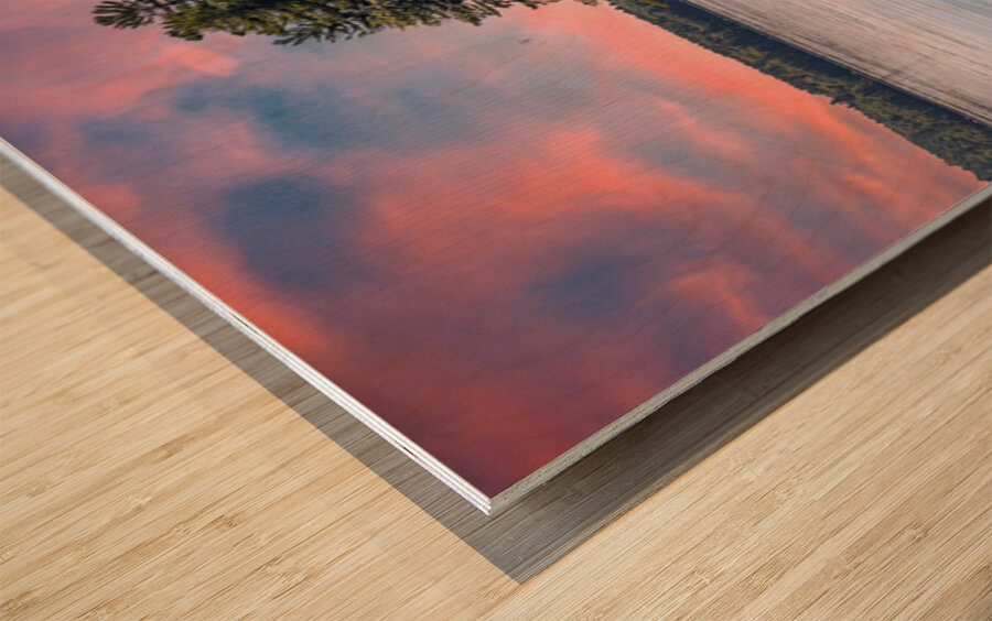 Thompson Lake Maine  Wood print