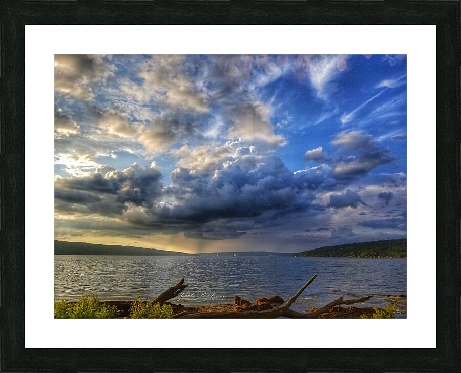 Storm over Cayuga Picture Frame print