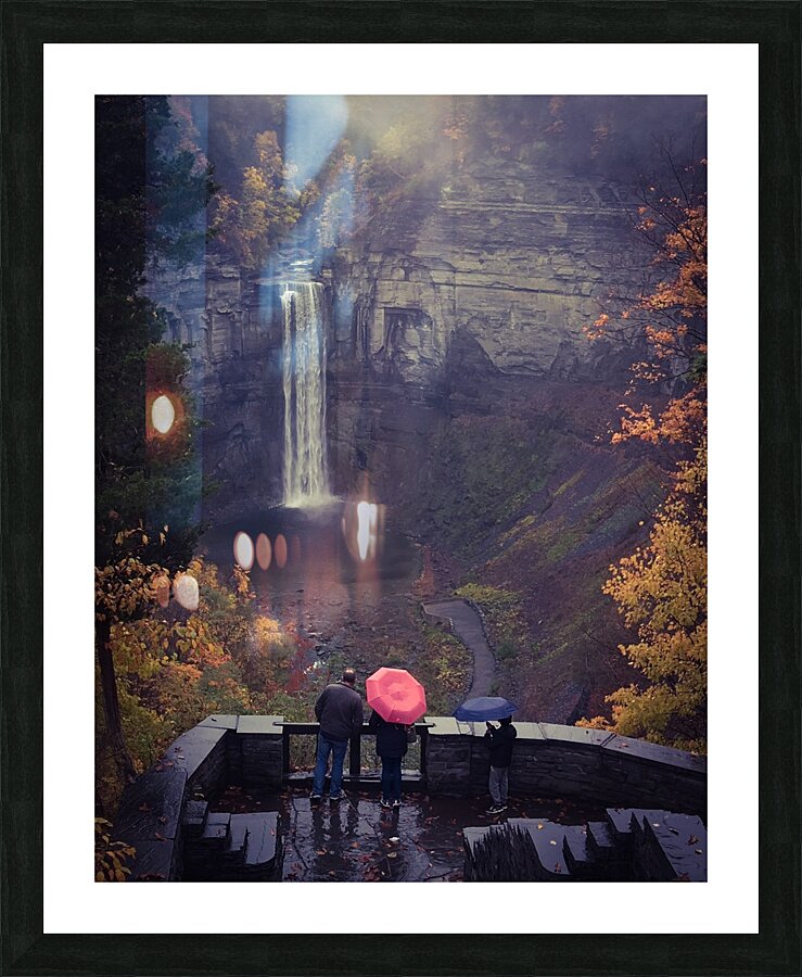 Rainy Day at the Falls Picture Frame print