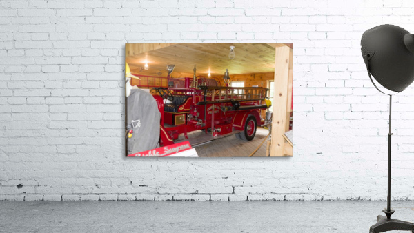 Vintage fire engine Wall Preview