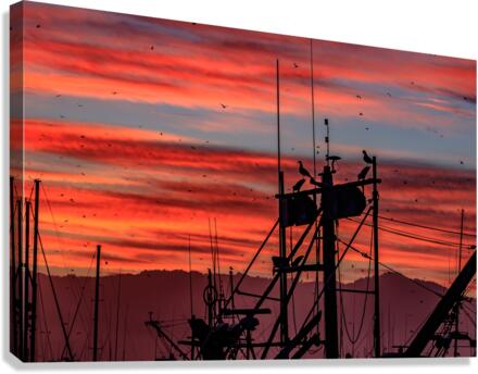 Mast Sunrise Canvas Print
