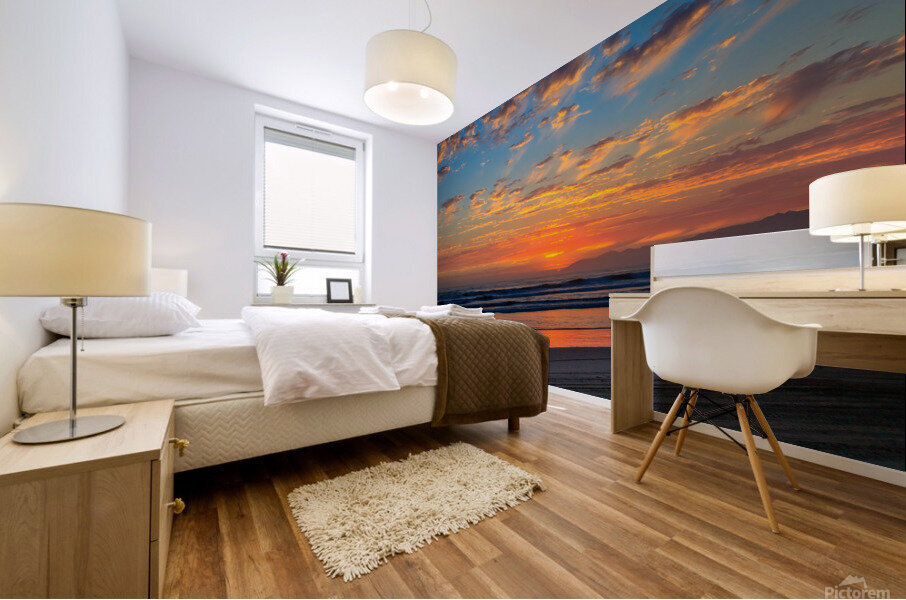 Beach Sunset Mural print