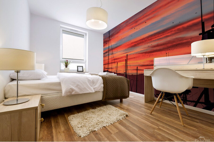 Harbor Sunrise Mural print