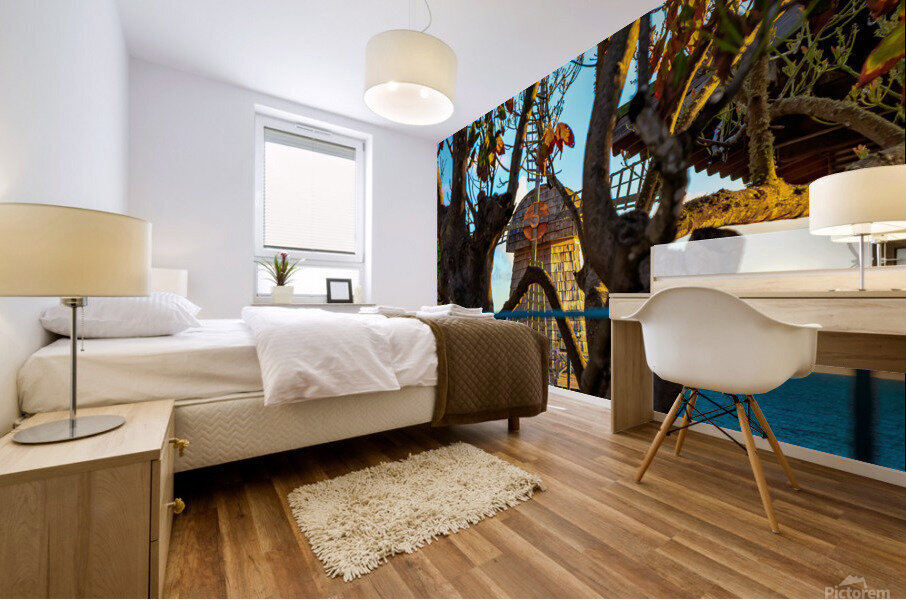 Beach Windmill Mural print