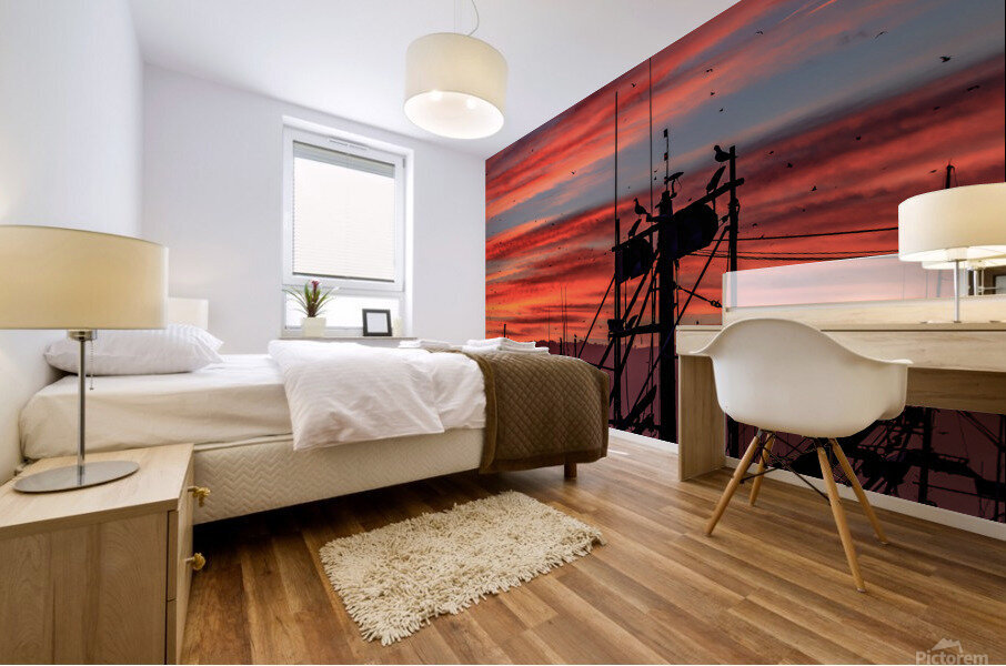 Mast Sunrise Mural print