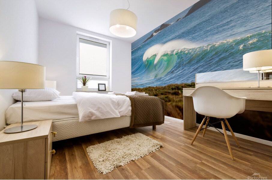 Lighthouse Wave Mural print