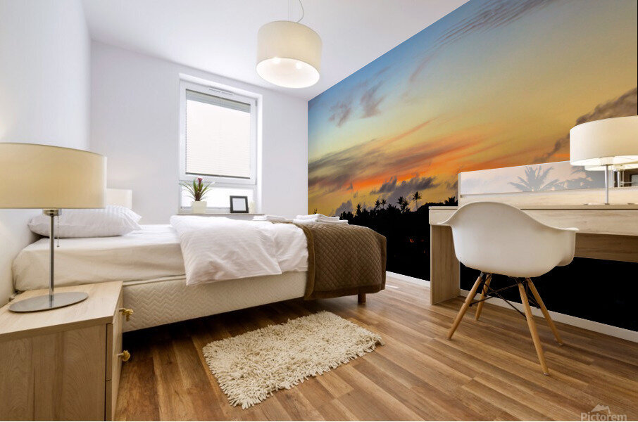 Lihue Sunset Mural print