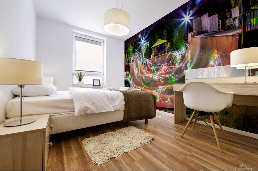 vert firework Mural print