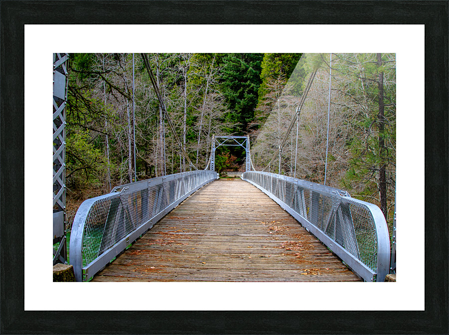 Ghost Bridge Picture Frame print