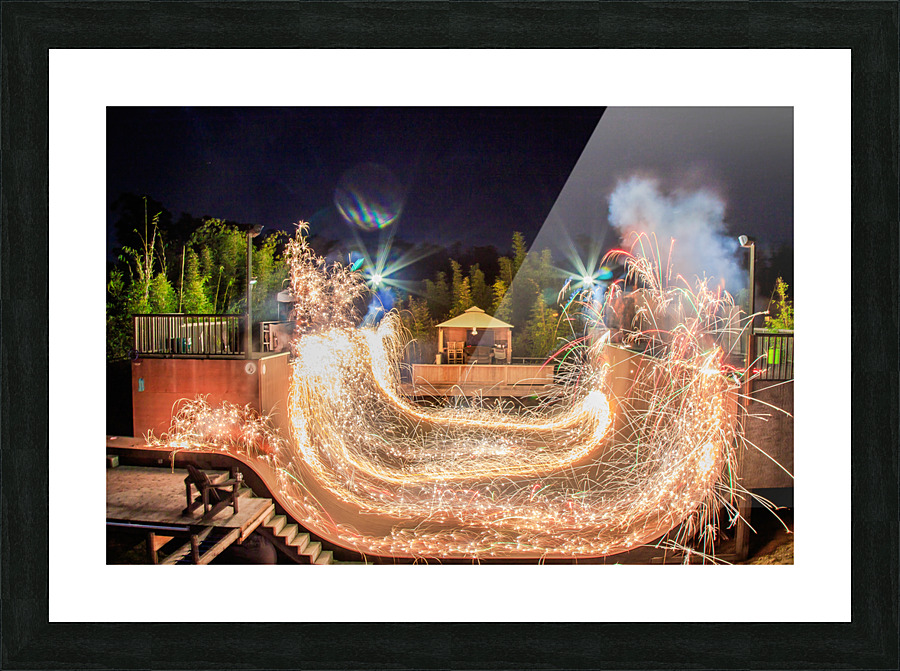 Ramp Fireworks Picture Frame print
