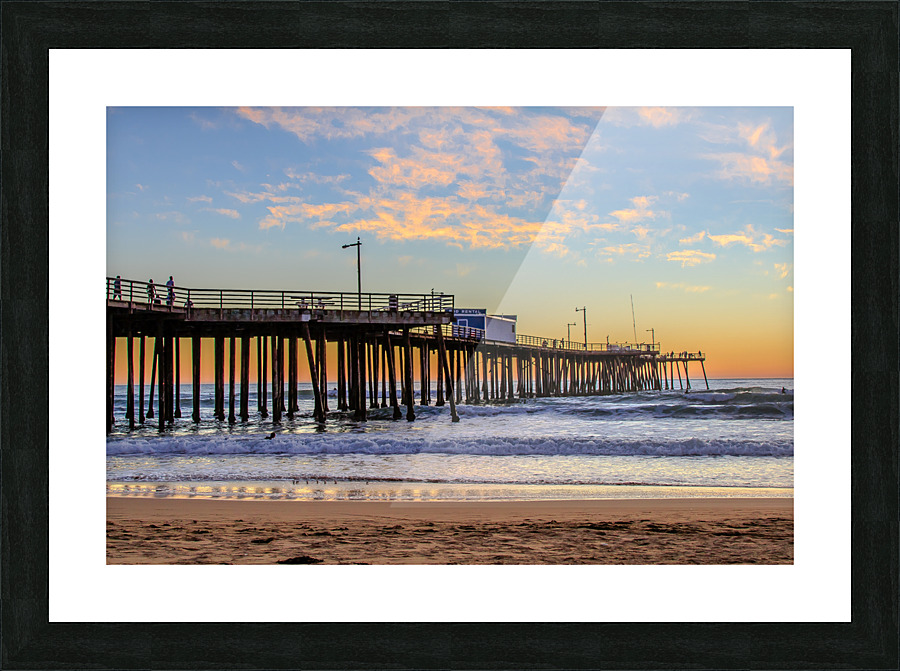Pastel Pier Picture Frame print