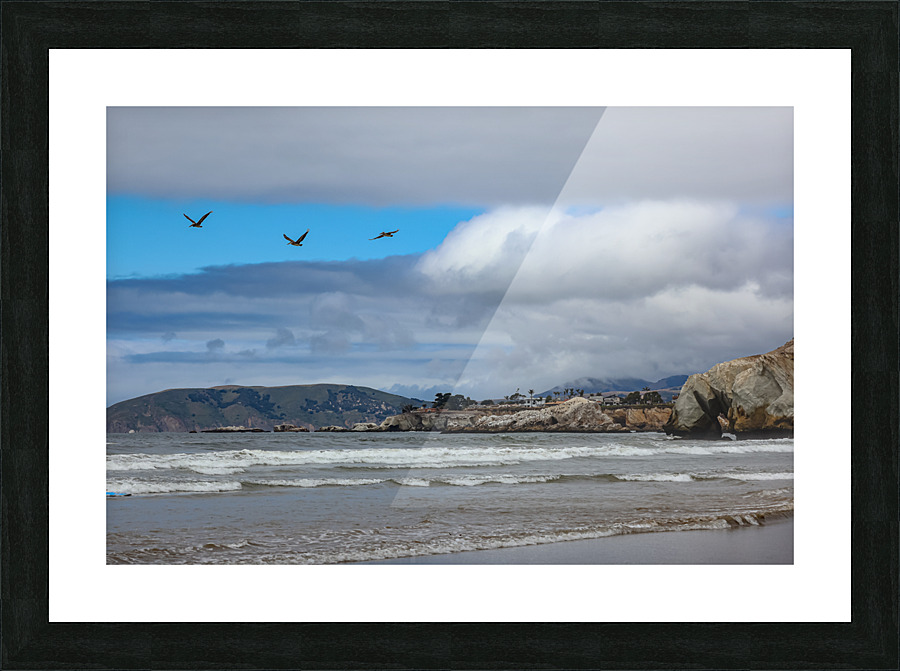 Pelican Cliffs Picture Frame print