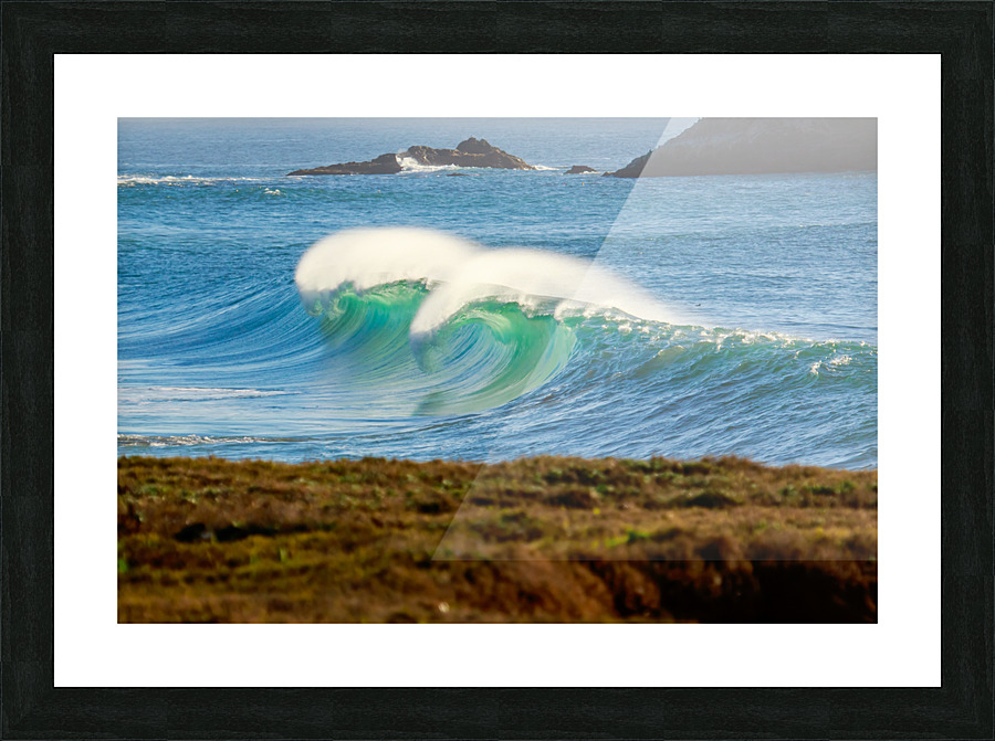Lighthouse Wave Picture Frame print