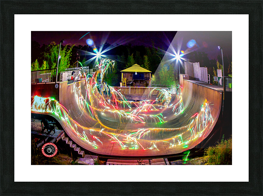 vert firework Picture Frame print