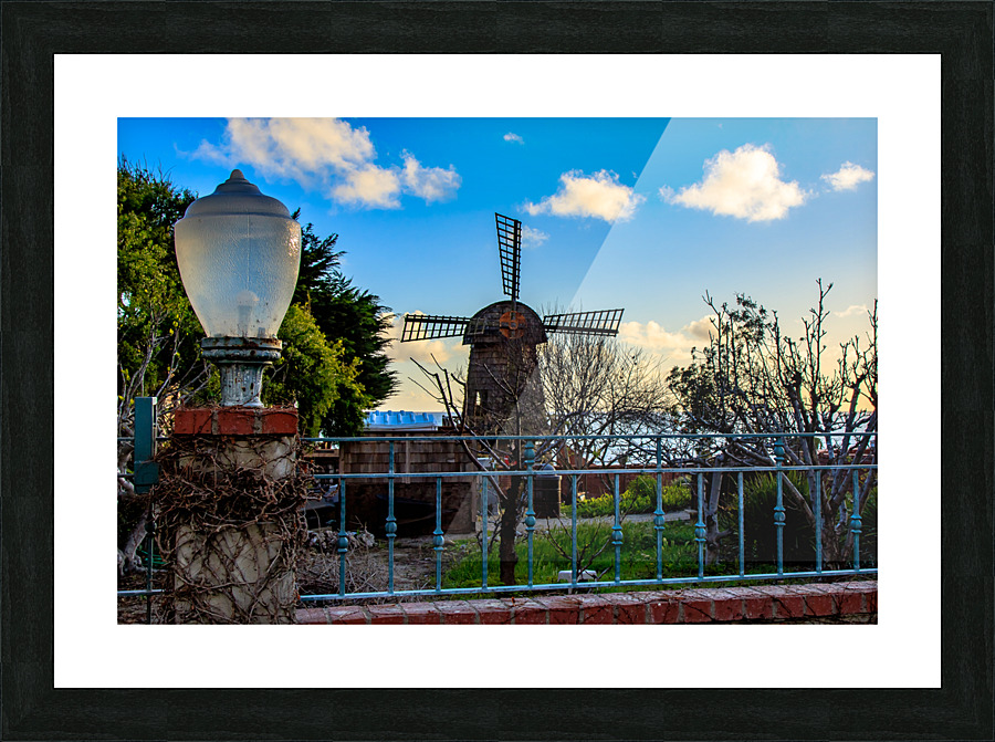 Shell Windmill Picture Frame print