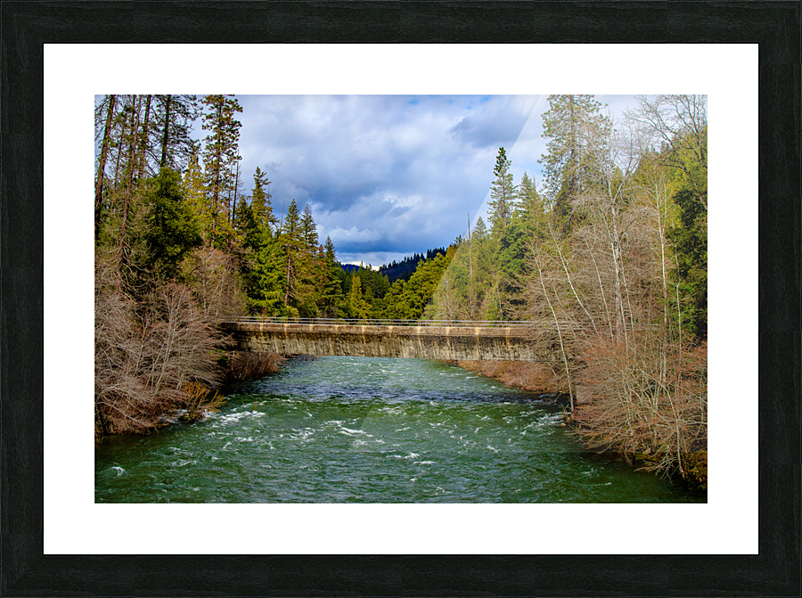 Shasta Bridge Picture Frame print