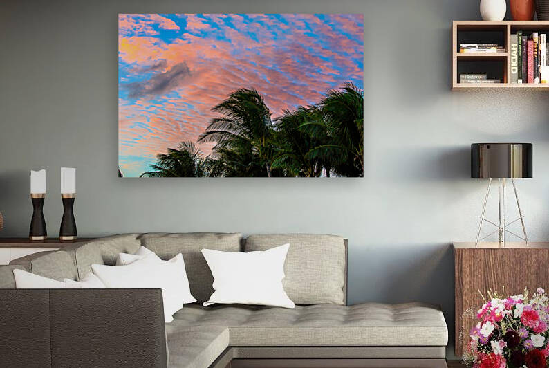 Palm Sunset by RunAmuck Photography