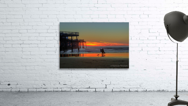 Surfer Sunset Wall Preview