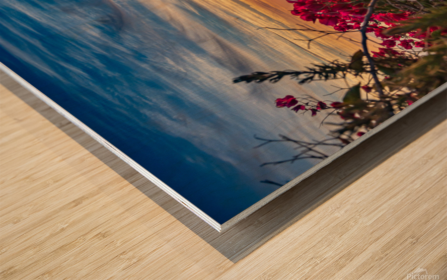 Boug Sunset4 Wood print