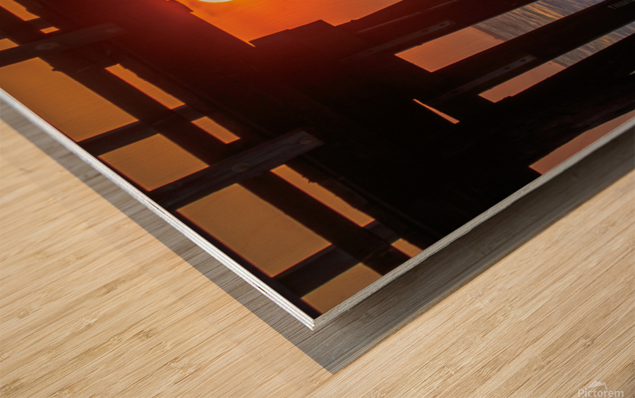 Hueneme Sunset Wood print