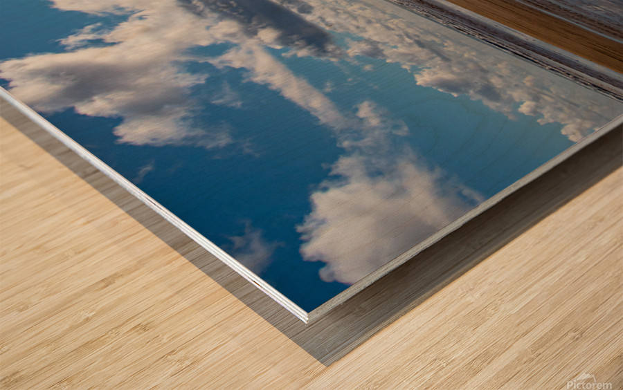 Cloudy Creek Wood print