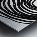 Be Wavy Never Straight Metal print