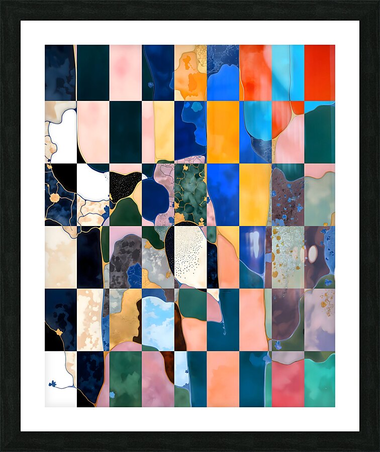 Luxe Checkerboard  Picture Frame print