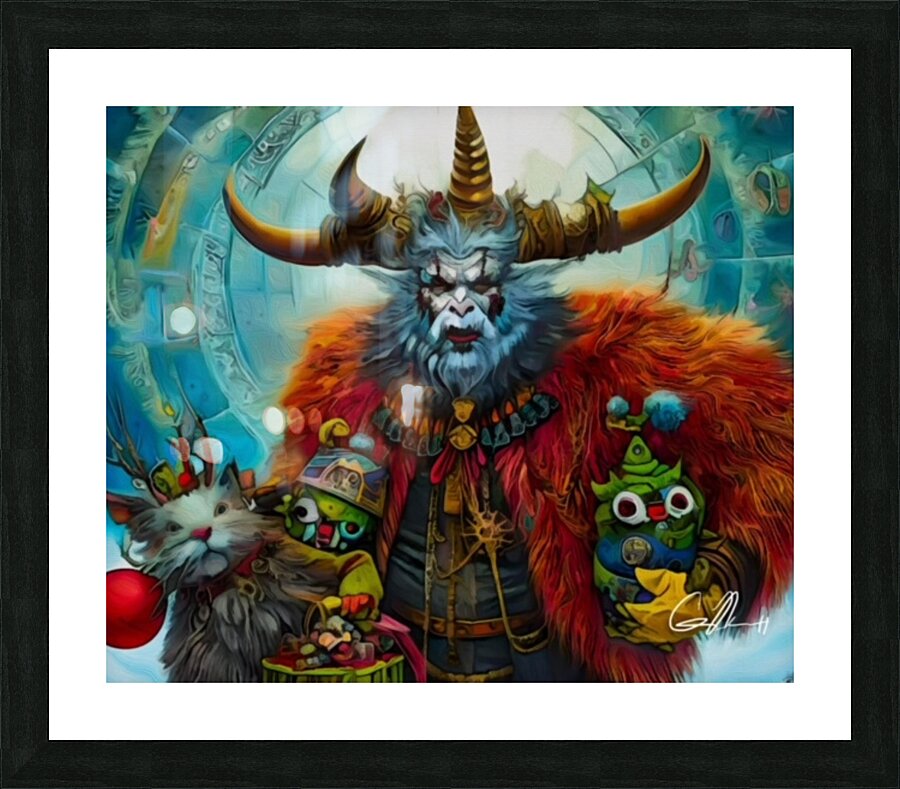 Krampus 2 Picture Frame print