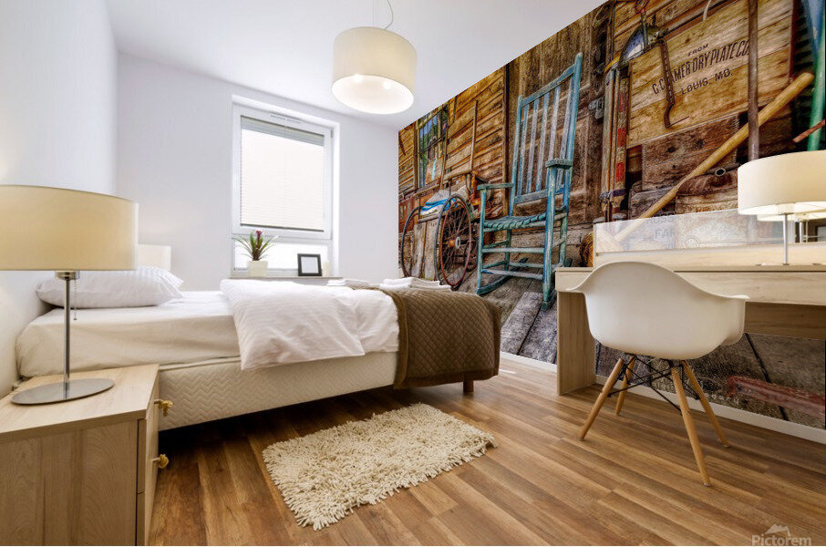 empty seats Mural print