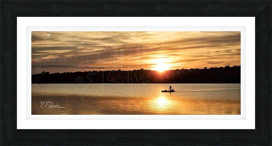 Sunday Park Sunset Picture Frame print