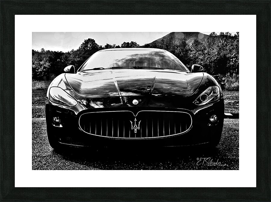 black maserati Picture Frame print