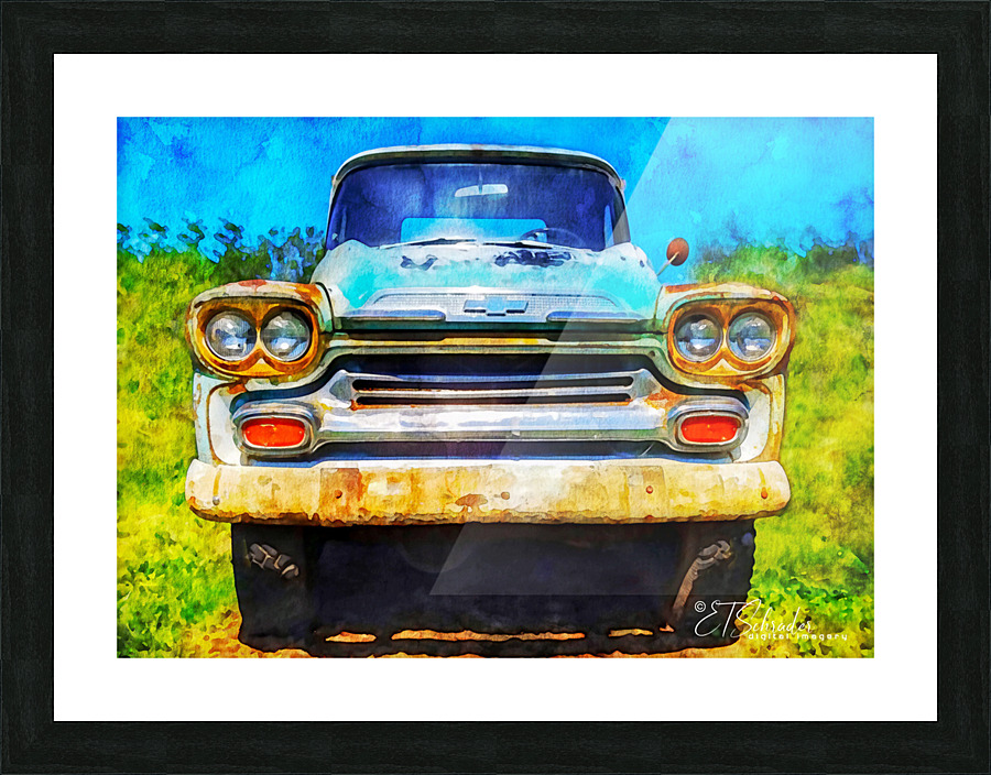 blue apache Picture Frame print