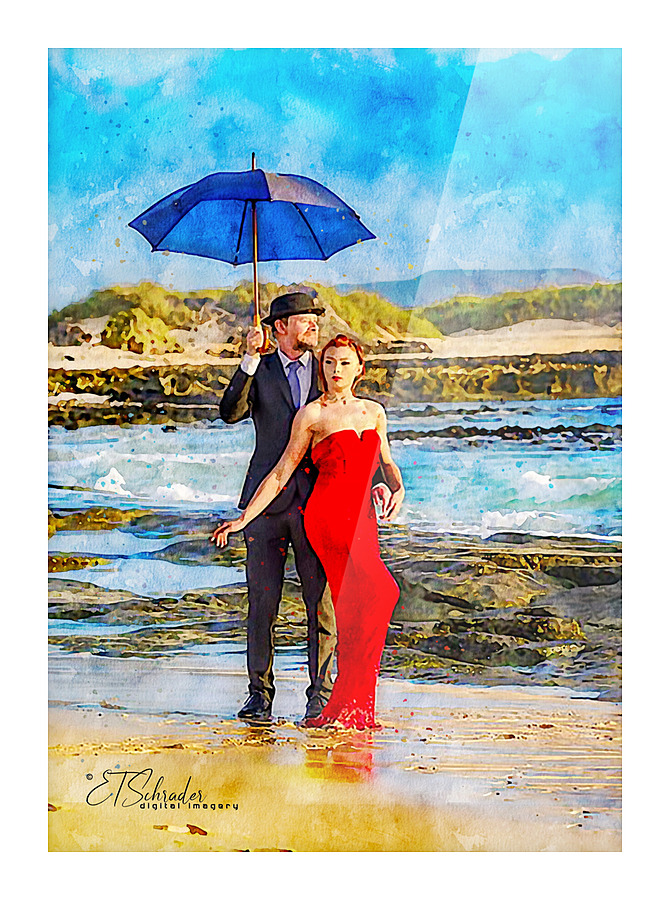 beachstorm Picture Frame print