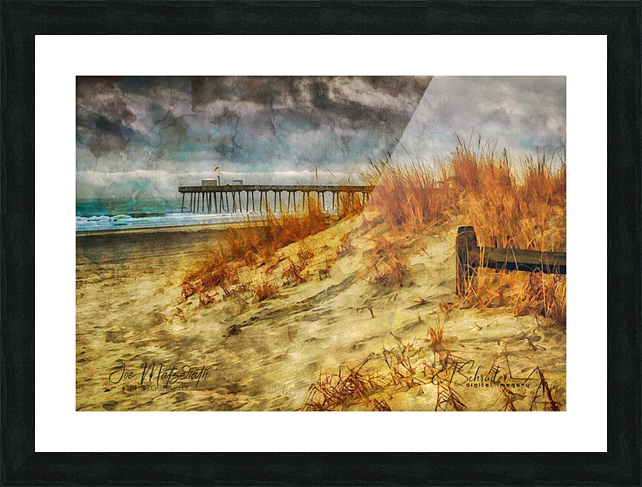 ocean city pier Picture Frame print