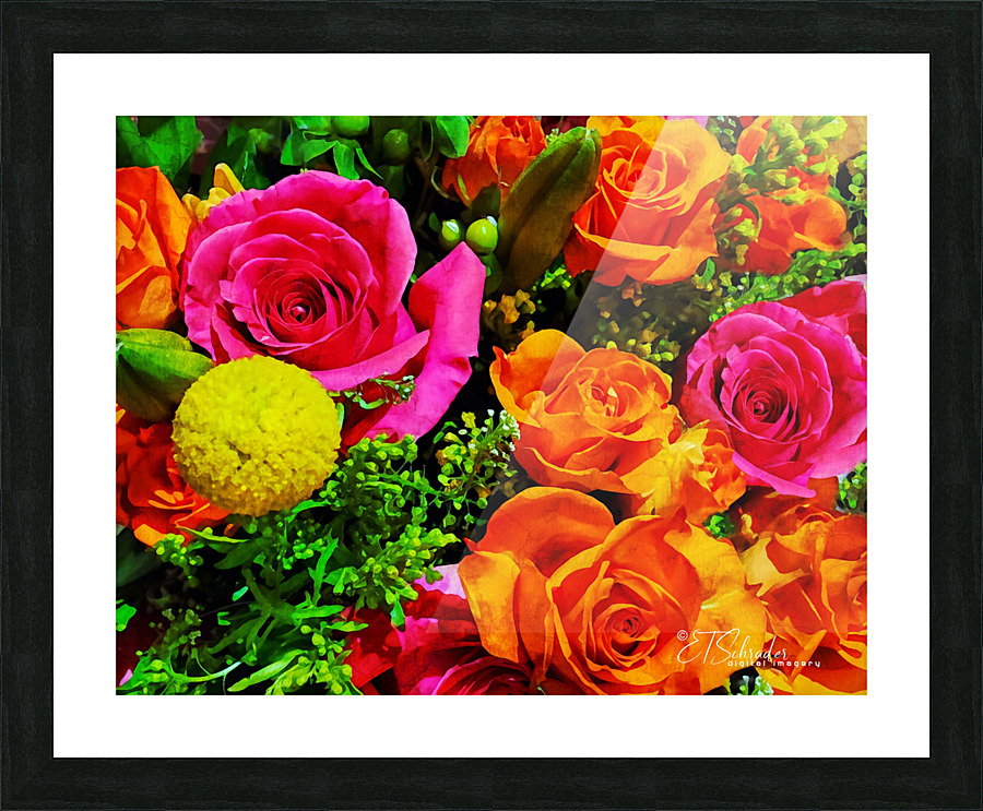 floral intervention Picture Frame print