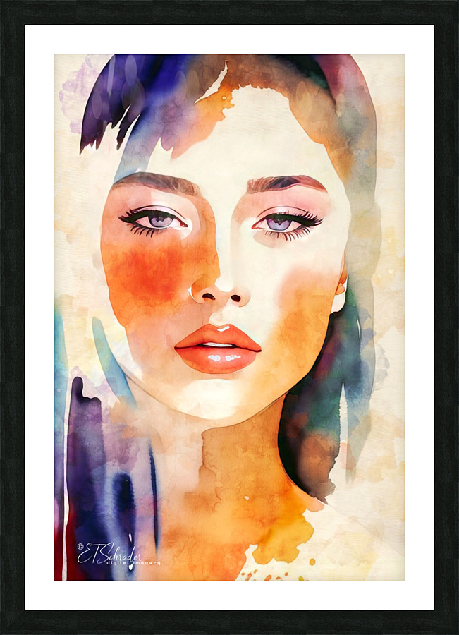 violet eyes Picture Frame print