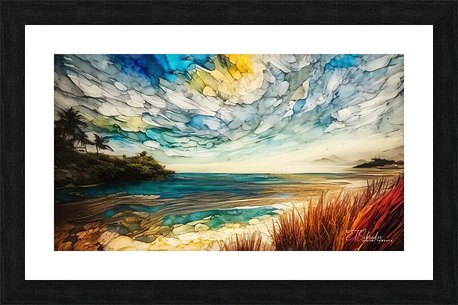 beach  8 Picture Frame print
