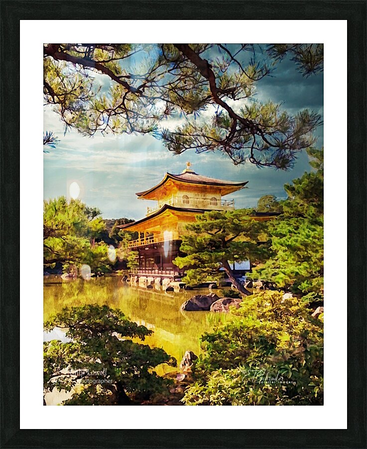 buddhist temple Picture Frame print