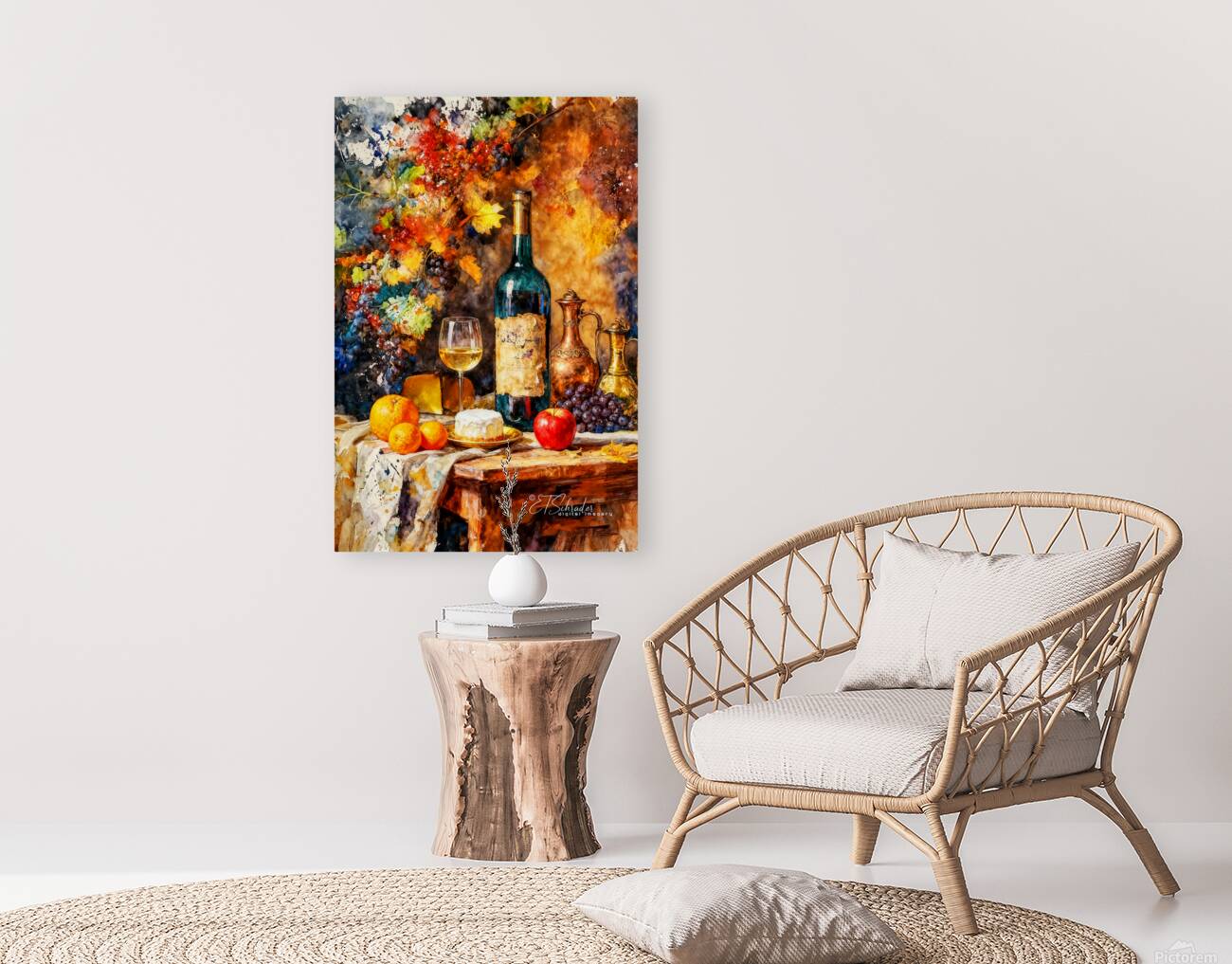 vintage wine Reproduction