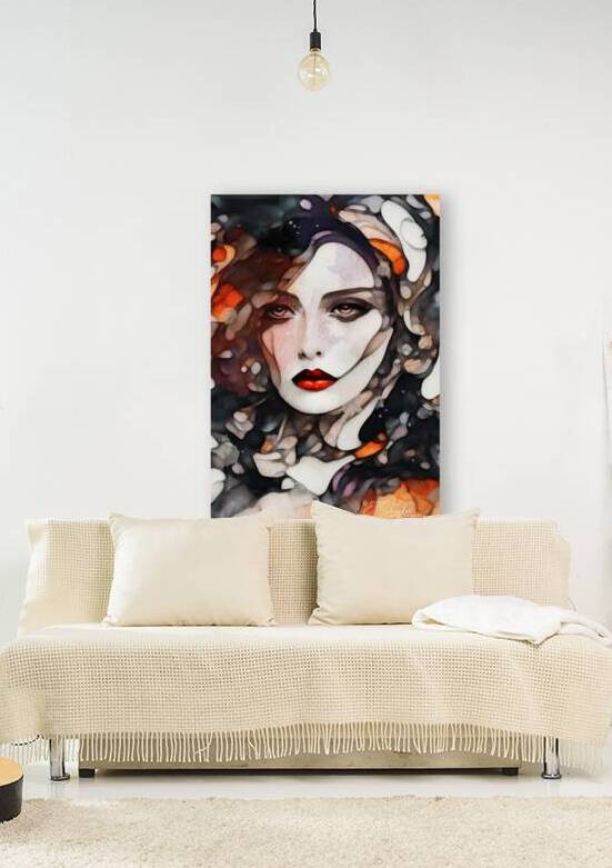 stained glass porcelain woman by ETSchrader