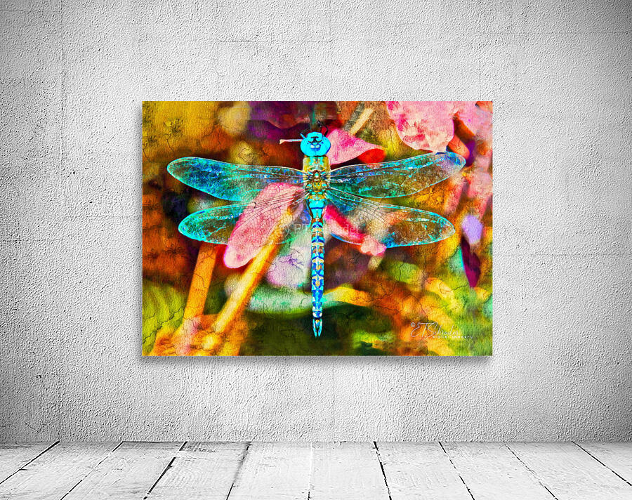 blue dragonfly Wall Preview