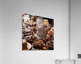 a mouthwatering display of various chocolate deli Acrylic Print