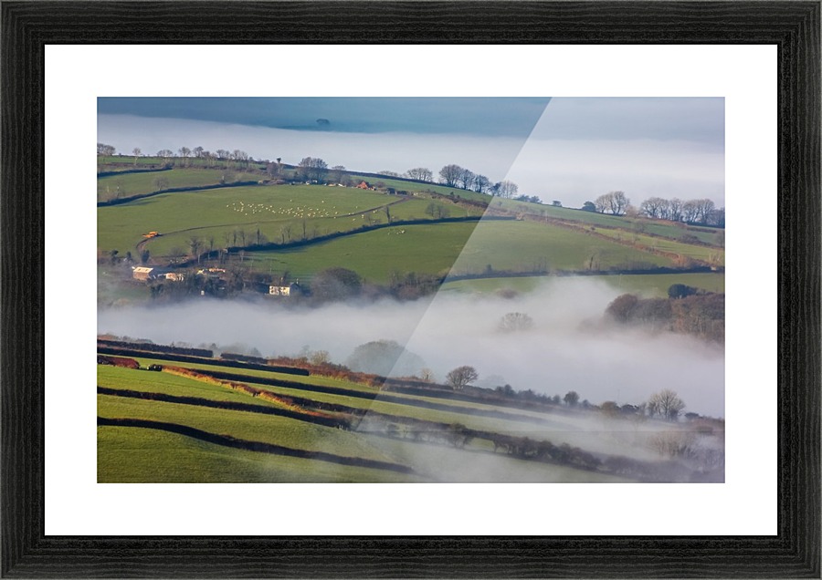 Agricultural mist Picture Frame print