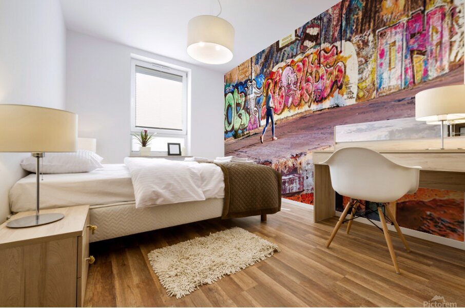 Sur le Quai Mural print