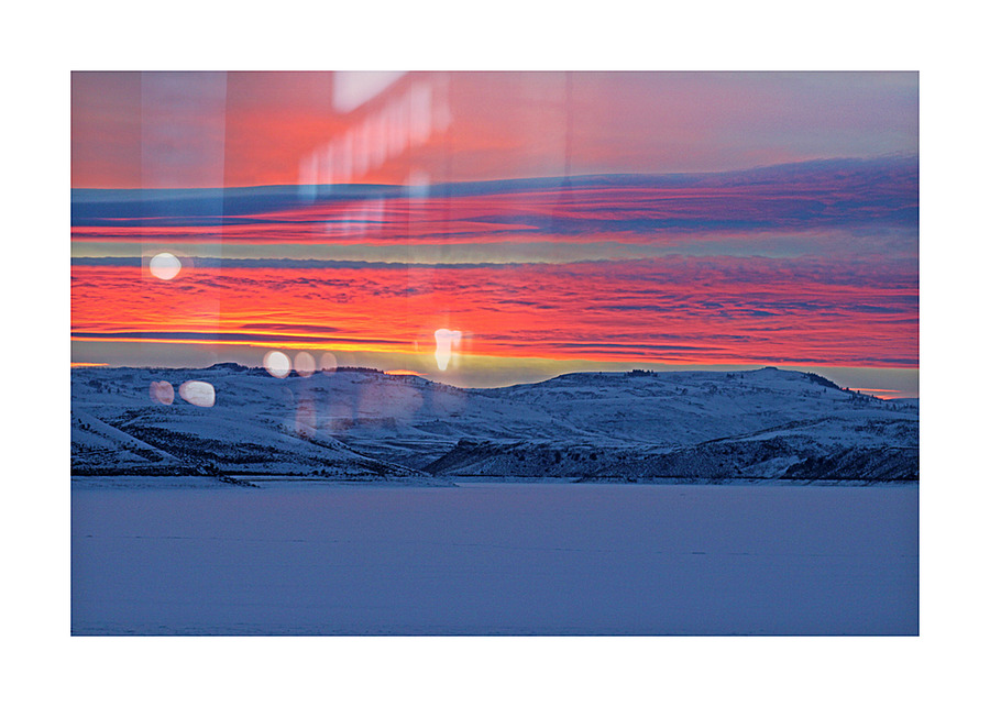 Blue Mesa Sunset Picture Frame print