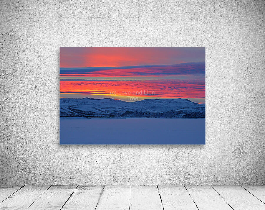 Blue Mesa Sunset Wall Preview