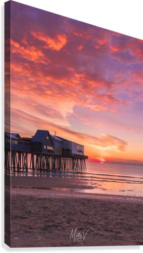 Old Orchard Beach Burn Canvas Print