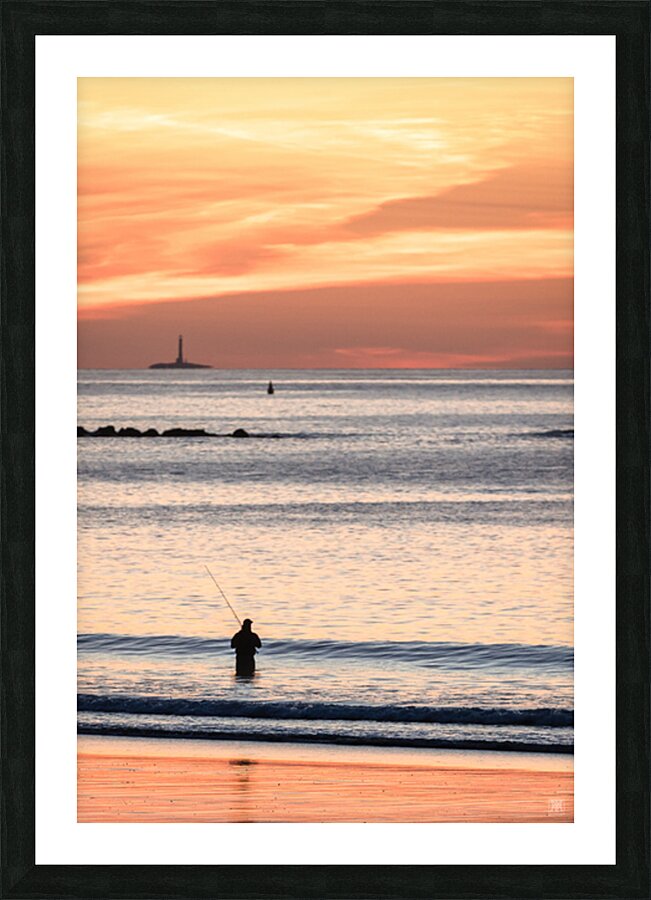 Maine Line Picture Frame print
